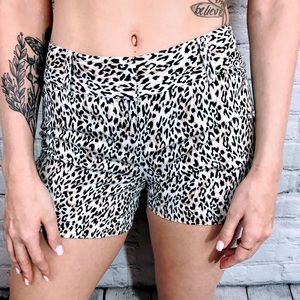 White House/black market cheetah print shorts